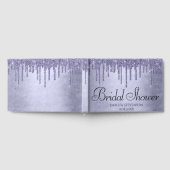 ドリップパープルグリッター |ラベンダーアイシングシャワー ゲストブック (全面)