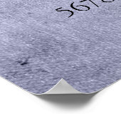 ドリップパープルグリッター |ラベンダーキンセアニェラ ポスター (角)