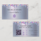 ドリップパープルベーカリー名刺 名刺 (正面/裏面)