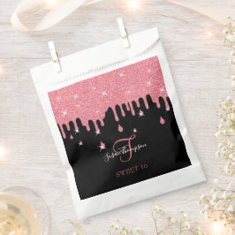 ドリップピンクグリッタースパークガーリールズスウィート16 フェイバーバッグ