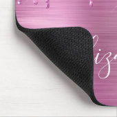 ドリップピンクグリッターモノグラムマウスパッド マウスパッド (コーナー)