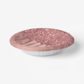 ドリップピーチグリッター |テラコッタコーラルオレンジ ペーパーボウル (傾斜あり)