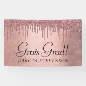 ドリップピーチグリッター |テラコッタ卒業 横断幕 (横)