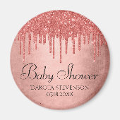 ドリップピーチグリッター | Terra Cotta Coral Shower マグネット (正面)