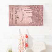 ドリップピーチグリッター | Terra Cotta Coral Shower 横断幕 (インサイチュ)