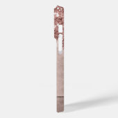 ドリップピーチグリッター | Terra Cotta Pour Monogram Case-Mate iPhoneケース (裏面 / 左)