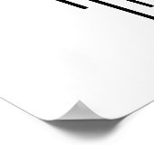 ドリップブラックフラッシュアートスカル ポスター (角)