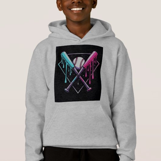 ドリップベースボールこうもり魔法 – ネオンスプラッシュホームプレート (正面)