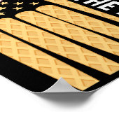 ドリップボーイズを販売アイスクリームアメリカン国旗の尊敬 ポスター (角)