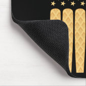 ドリップボーイズを販売アイスクリームアメリカン国旗の尊敬 マウスパッド (コーナー)