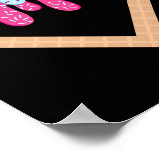 ドリップボーイズホームプレートアイスクリームスポーツプレーヤーを販売 ポスター (角)