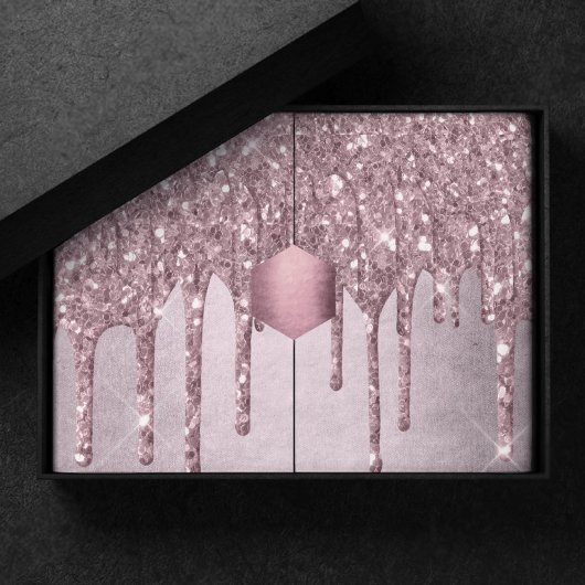 ドリップマウーブグリッター |ほこりっぽいピンクメルトきらめく 薄葉紙