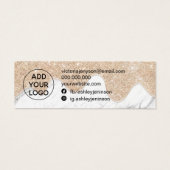 ドリップマーブル金ゴールドグリッタースタッドのイヤリング表示 (裏面)