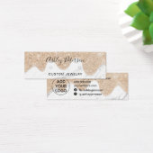 ドリップマーブル金ゴールドグリッタースタッドのイヤリング表示 (デスク)