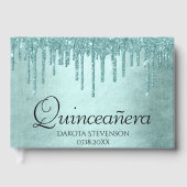 ドリップミントグリッター |アクアティール（緑がかった色）グラムキンセアニェラ ゲストブック (正面)