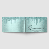 ドリップミントグリッター |アクアティール（緑がかった色）グラムキンセアニェラ ゲストブック (全面)