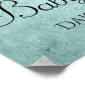 ドリップミントグリッター |アクアティール（緑がかった色）溶融シャワー ポスター (角)