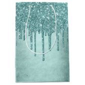 ドリップミントグリッター |アクアティール（緑がかった色）溶解水 ミディアムペーパーバッグ (正面)