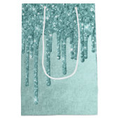 ドリップミントグリッター |アクアティール（緑がかった色）溶解水 ミディアムペーパーバッグ (裏面)