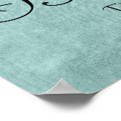 ドリップルックスグリッター |ミントティール（緑がかった色）注ぎシャワー ポスター (角)