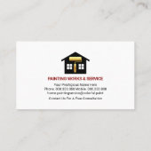 ドリップレッドウェット絵を描ホーム修理 名刺 (裏面)