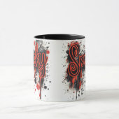 ドリップ不気味ハロウィーンマグ マグカップ (中央)