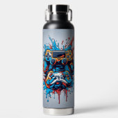 ドリップ付きゲームコントロ絵を描ーラ ウォーターボトル (正面)