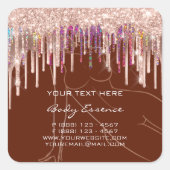 ドリップ体造形石鹸バーム化粧品用ブルゴーニュ スクエアシール (正面)