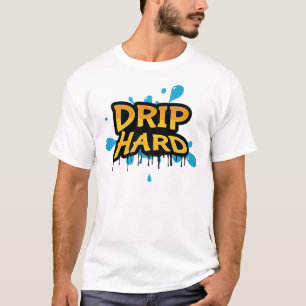 ドリップ懸命スタイリッシュ – アーバンストリートウェアタイポグラフィ Tシャツ
