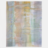 ドリップ素朴ウォーターのカラープリント フリースブランケット (正面)