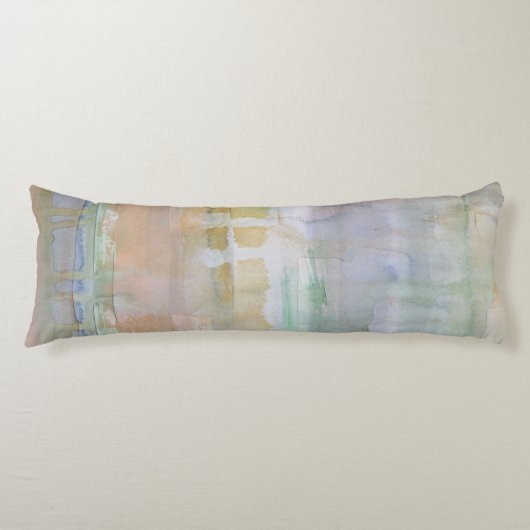 ドリップ素朴ウォーターのカラープリント ボディピロー (正面)