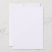 ドリップ葉の夢のラベンダーの結婚招待 招待状 (裏面)