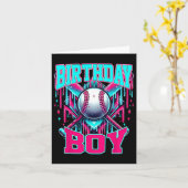 ドリップ誕生日少年アイスクリームドリップユースセル カード (黄色い花)