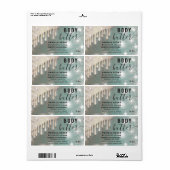 ドリップ輝くスクリプト体バターのラベル ラベル (フルシート)