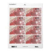 ドリップ輝くスクリプト体バターのラベル ラベル (フルシート)