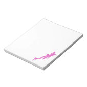 ドリッ動揺してプ付きピンクのサ絵を描ランダー ノートパッド (回転)