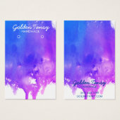 ドリッ絵を描プイヤリングネックレスジュエリー表示カード (正面&裏面)