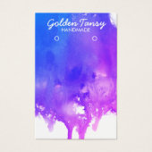 ドリッ絵を描プイヤリングネックレスジュエリー表示カード (正面)