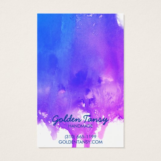 ドリッ絵を描プイヤリングネックレスジュエリー表示カード (裏面)