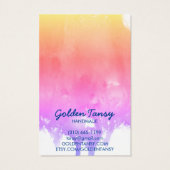 ドリッ絵を描プイヤリングネックレスジュエリー表示カード (裏面)