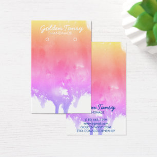 ドリッ絵を描プイヤリングネックレスジュエリー表示カード