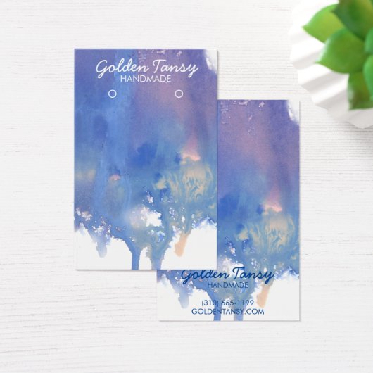 ドリッ絵を描プイヤリングネックレスジュエリー表示カード (デスク)