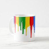 ドリッ絵を描モダングArt Coffee Mug コーヒーマグカップ (正面左)