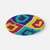 ドリデカラフルルスハヌカ ペーパープレート (アングル)