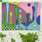 ドリピトリップ（幻覚体験）のようなー キッチンタオル (折り畳み)