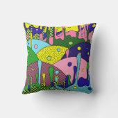 ドリピトリップ（幻覚体験）のようなー クッション (裏面)