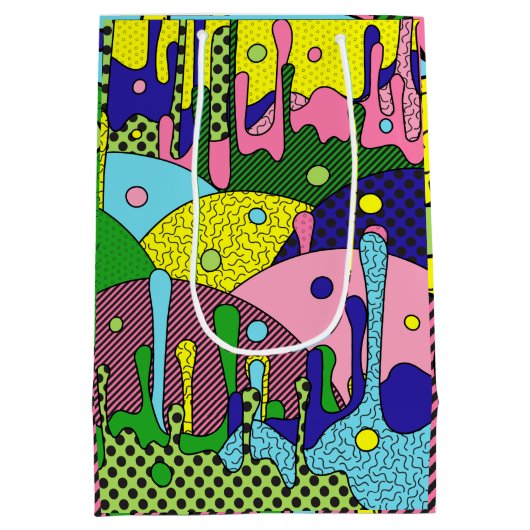 ドリピトリップ（幻覚体験）のようなー ミディアムペーパーバッグ (裏面)