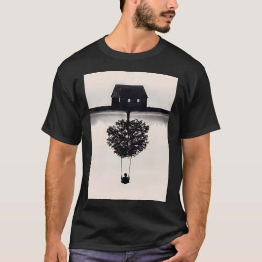 ドリフトアウェイ (モノクロ) Tシャツ (正面)