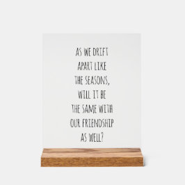 ドリフトアパートアクリル標識 アクリルサイン