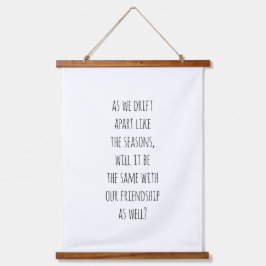 ドリフトアパートウッドトップウォールタペストリー 吊り下げ型タペストリー